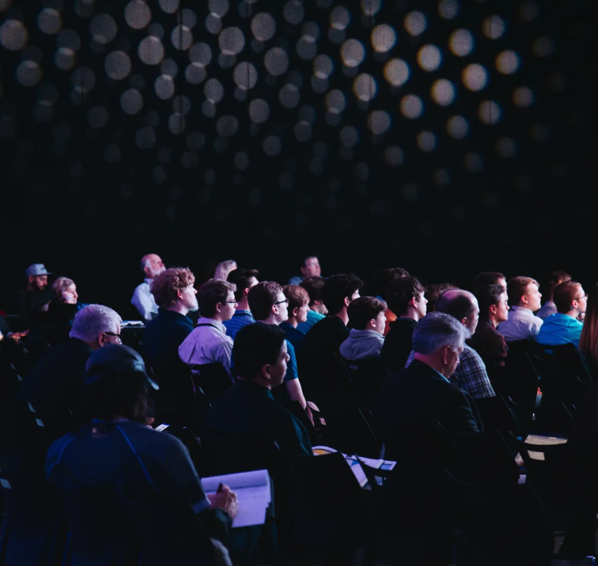 Professionals gathered for an industry learning event